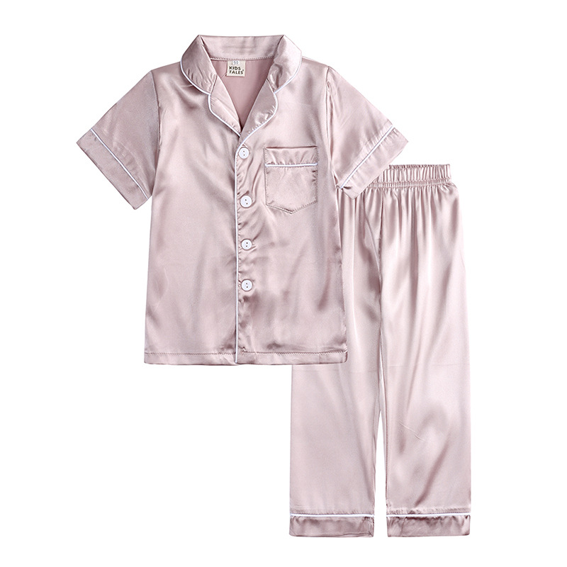 Пользовательский логотип Satin Kids ‘Pajama Установите несколько цветов